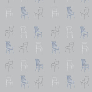 Chairs 50s blue