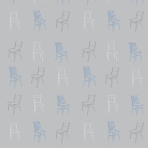 Chairs '50s light blue