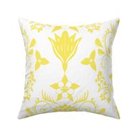 Floral Damask Yellow RGB-f9ea62