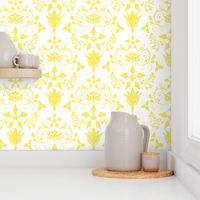 Floral Damask Yellow RGB-f9ea62