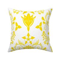 Floral Damask Yellow RGB-FEE100