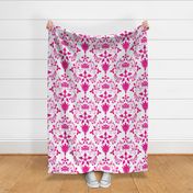 Floral Damask Magenta RGB-EC008C