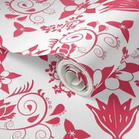 Floral Damask Magenta RGB-E64161