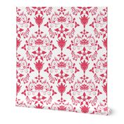 Floral Damask Magenta RGB-E64161