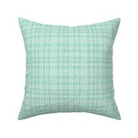 Skipping Stones - Geometric Dot Plaid Aqua