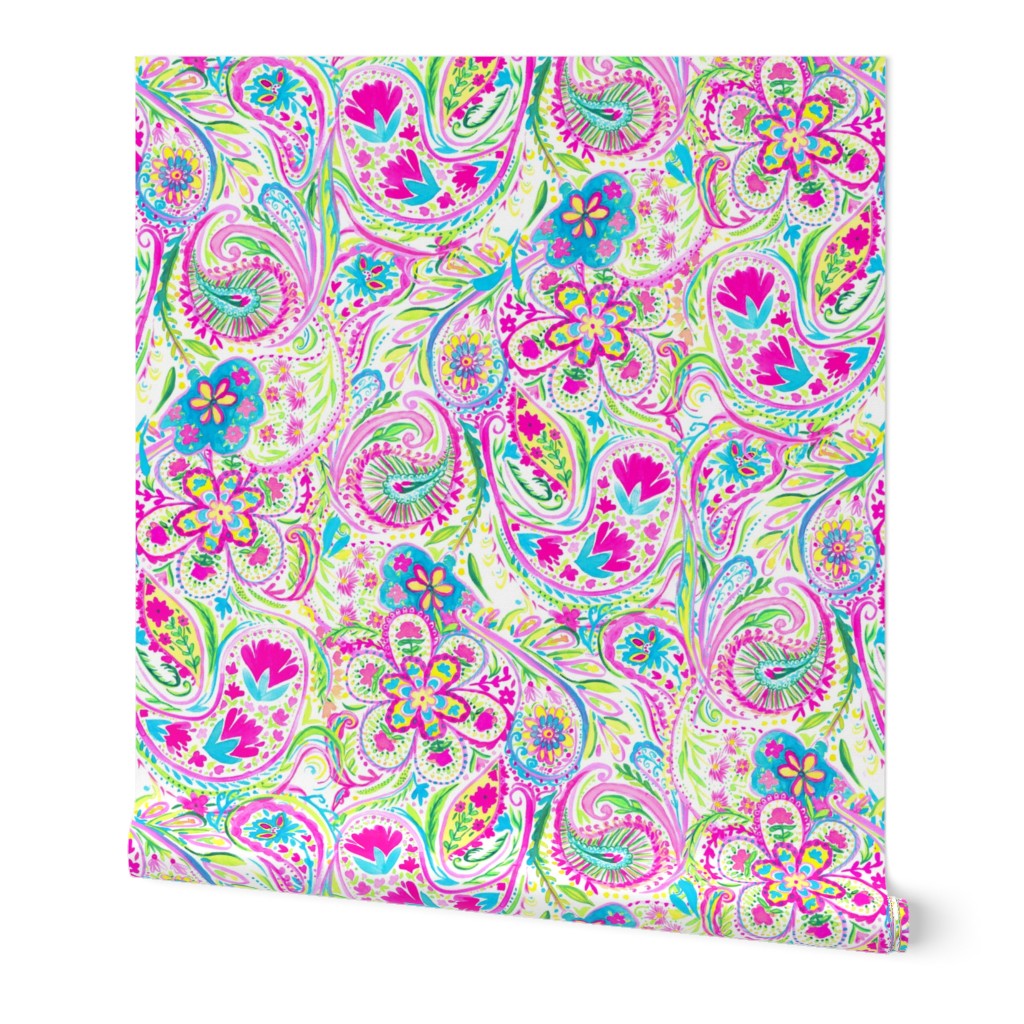 Paisley Watercolor Brights