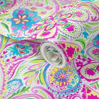 Paisley Watercolor Brights