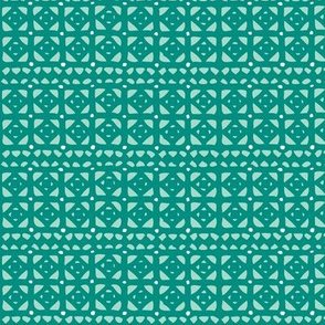 Veranda - Geometric Teal