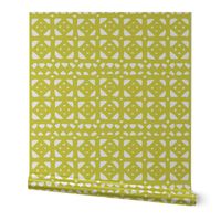 Veranda - Geometric Yellow Green