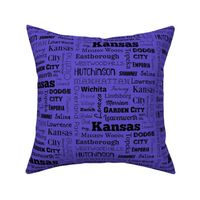 Cities of Kansas, purple