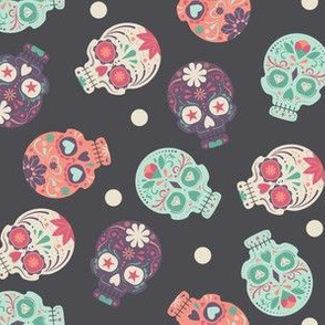 Party Party Party Pastel Skulls Small