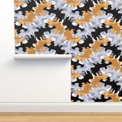 Happy Tessellated Chevron Puppies 2