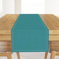 Hawaiian gingham - navy and aqua, 1/4" squares 