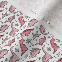 Dinosaurs Pink tiny small 0,75-1 inch