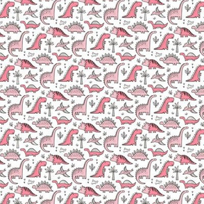 Dinosaurs Pink tiny small 0,75-1 inch