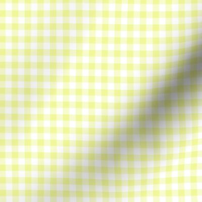 Hawaiian gingham - yellow and white, 1/4" squares 