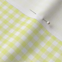 Hawaiian gingham - yellow and white, 1/4" squares 