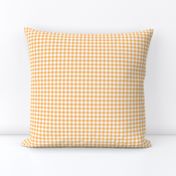 Hawaiian gingham - yellow-orange and white, 1/4" squares 