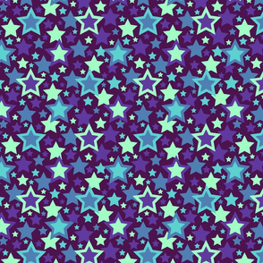 Myriad Turquoise Stars by Cheerful Madness!!