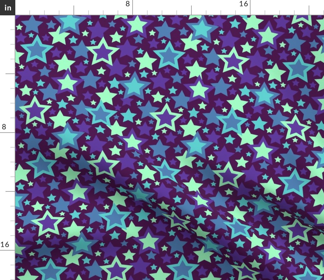 Myriad Turquoise Stars by Cheerful Madness!!