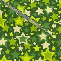 Myriad Mossy Green Stars by Cheerful Madness!!