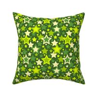 Myriad Mossy Green Stars by Cheerful Madness!!
