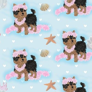 Yorkshire terrier -SavBabyTile10.5x9.SeaShellJJ