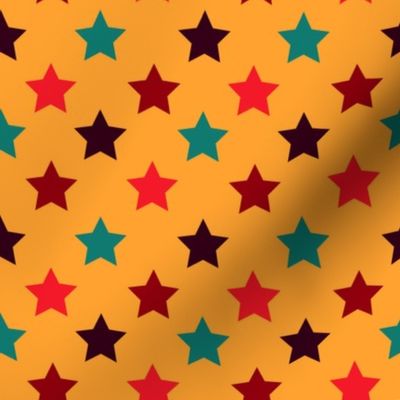 Jamaican Sun Polka Stars by Cheerful Madness!!