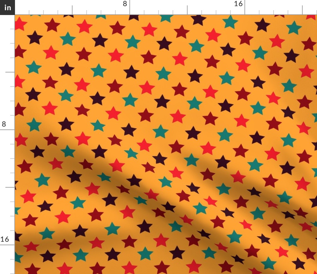 Jamaican Sun Polka Stars by Cheerful Madness!!