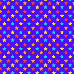Fire and Ice Polka Stars by Cheerful Madness!!