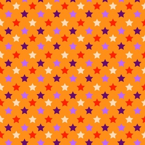 Orange Polka Stars by Cheerful Madness!!