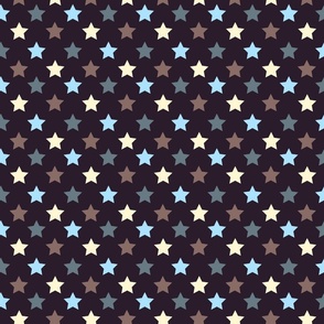 Vanilla And Chocolate Polka Stars by Cheerful Madness!!