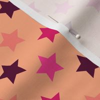 Rosy Pink Polka Stars by Cheerful Madness!!