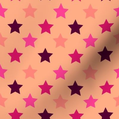 Rosy Pink Polka Stars by Cheerful Madness!!