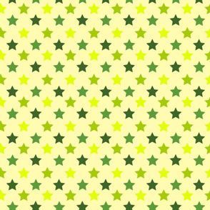 Chartreuse Polka Stars by Cheerful Madness!!