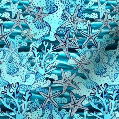 Starfish & Coral Ocean Blues, 