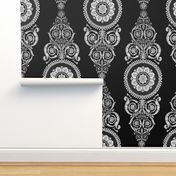 Neoclassical Damask ~  Black and White