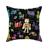 Robots in Space - Black - Large scale
