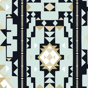 Cool New mexico adobe southwest style graphic stripe.