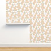Blush Taupe Dot Triangles
