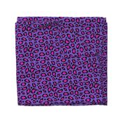 Leopard print hot pink on purple