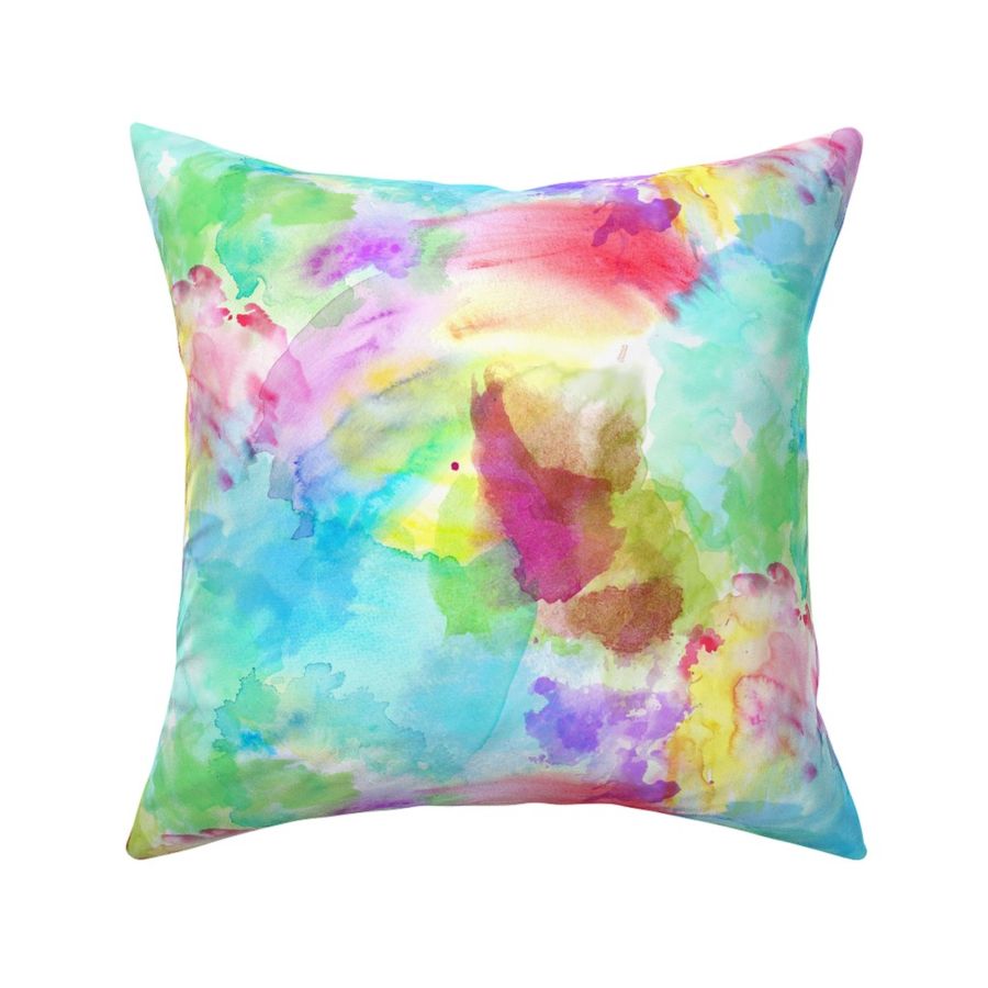 Tie Dye Rainbow Watercolor Fabric | Spoonflower