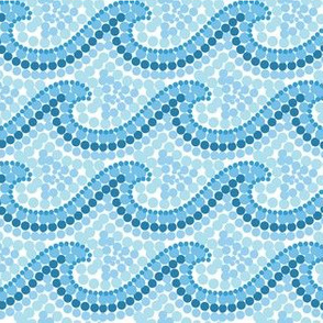 Dot painted waves