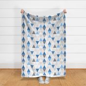 Pattern Play Triangles Blues