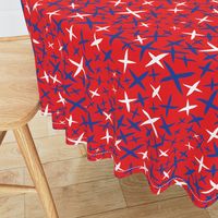 X Marks the Spot-Independence Day-Bright Red-Red White and Blue Primitive Stars