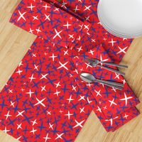 X Marks the Spot-Independence Day-Bright Red-Red White and Blue Primitive Stars