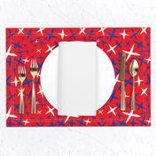 X Marks the Spot-Independence Day-Bright Red-Red White and Blue Primitive Stars