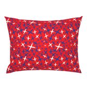 X Marks the Spot-Independence Day-Bright Red-Red White and Blue Primitive Stars