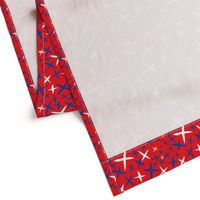 X Marks the Spot-Independence Day-Bright Red-Red White and Blue Primitive Stars