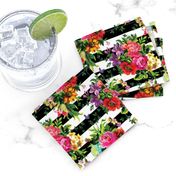 5.15" Floral Pop Stripes - Small Print